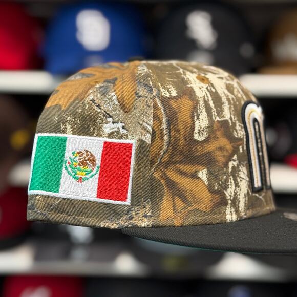 New Era Mexico WBC 'Real Tree Camo' 9FIFTY Snapback Camouflage/Black - Picture 3 of 4